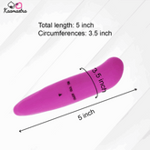 Size comparison of Pink Dolphin G Spot Vibrator - 5 inches long, 3.5 inches circumference